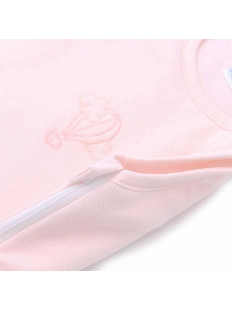 Gigoteuse mi saison 0 3 mois 100% Coton Bio couleur Pivoine   Rose clair