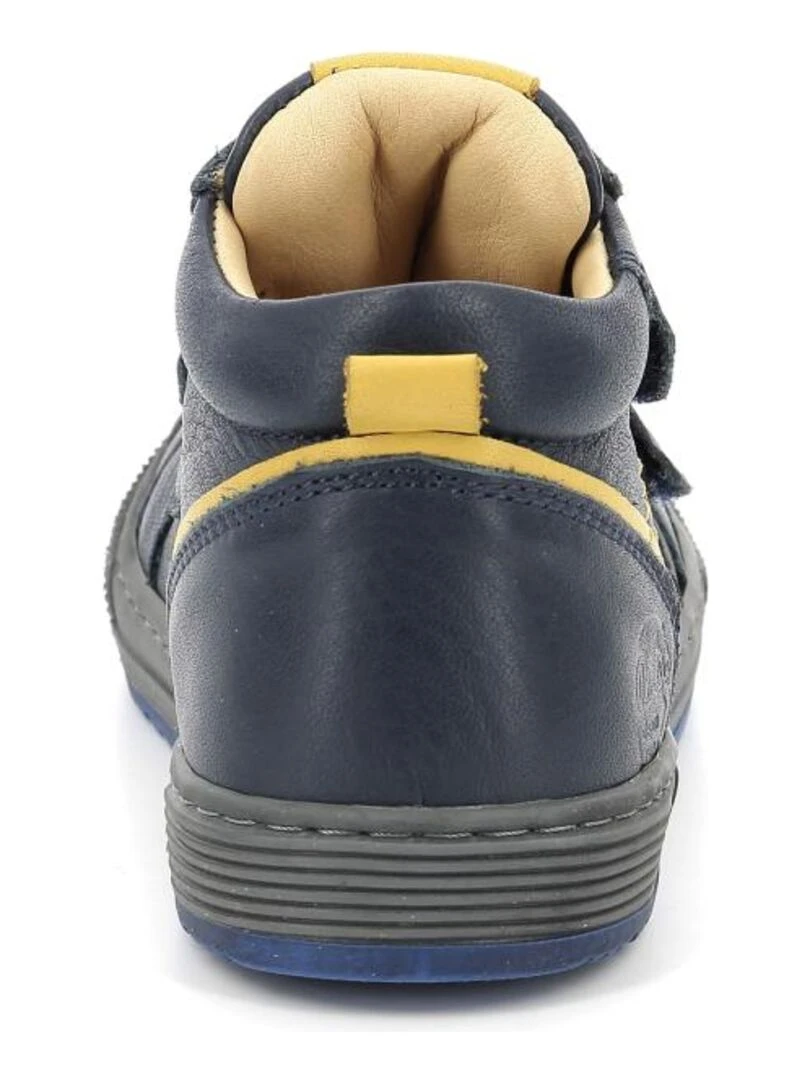 Sneakers hautes Cuir Biboc   Bleu marine