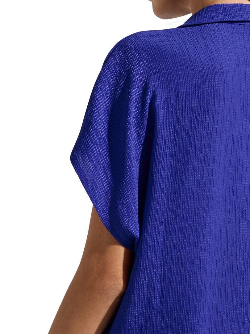 Chemise estivale manches courtes Japan   Bleu