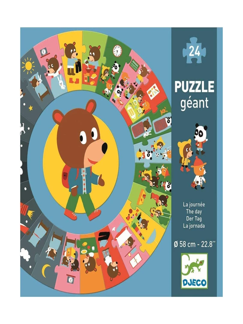 Puzzle Geant La Journee 24 Pieces N/A