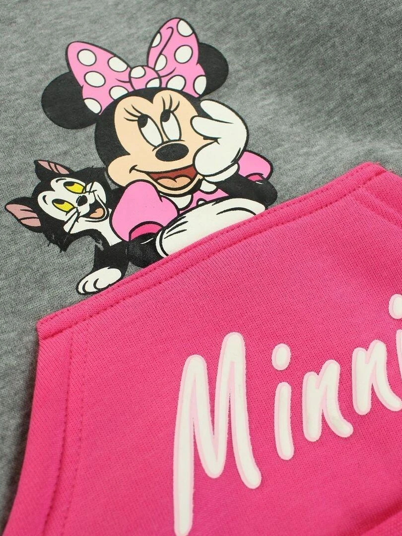 Disney   Sweat fille imprimé Minnie   Gris