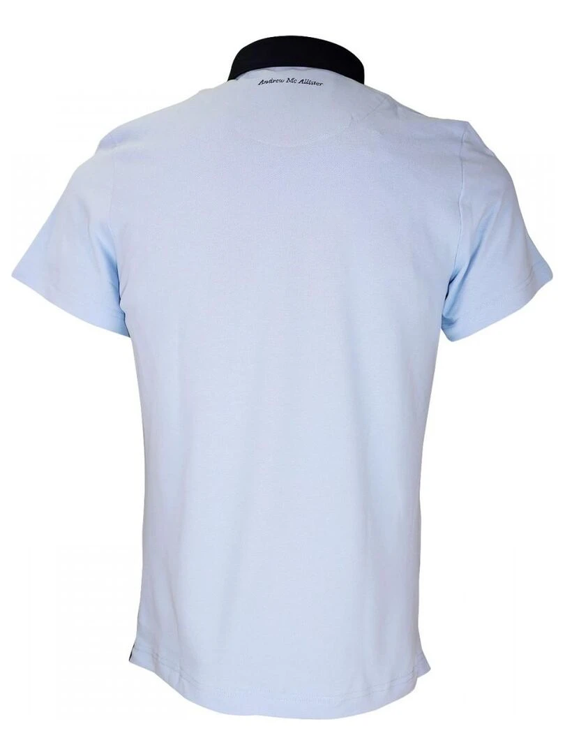 Polo col boutonnée STUDLAND Bleu