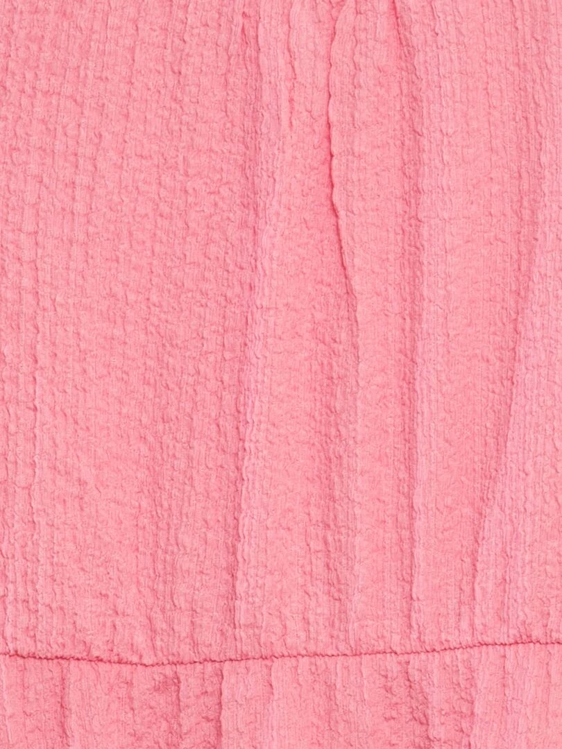 Robe en maille gaufrée   rose