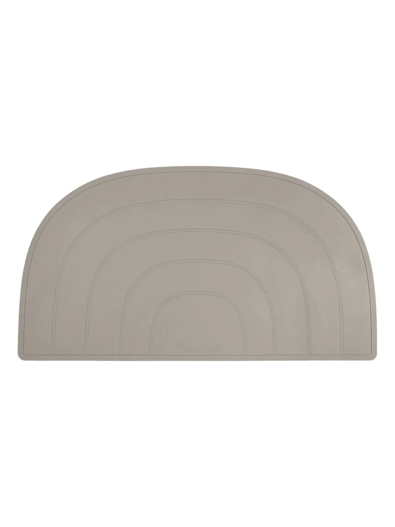 Set de table arc en ciel en silicone Beige gris