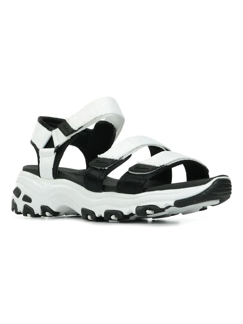 Sandales Skechers D'Lites Fresh Catch   Blanc Noir