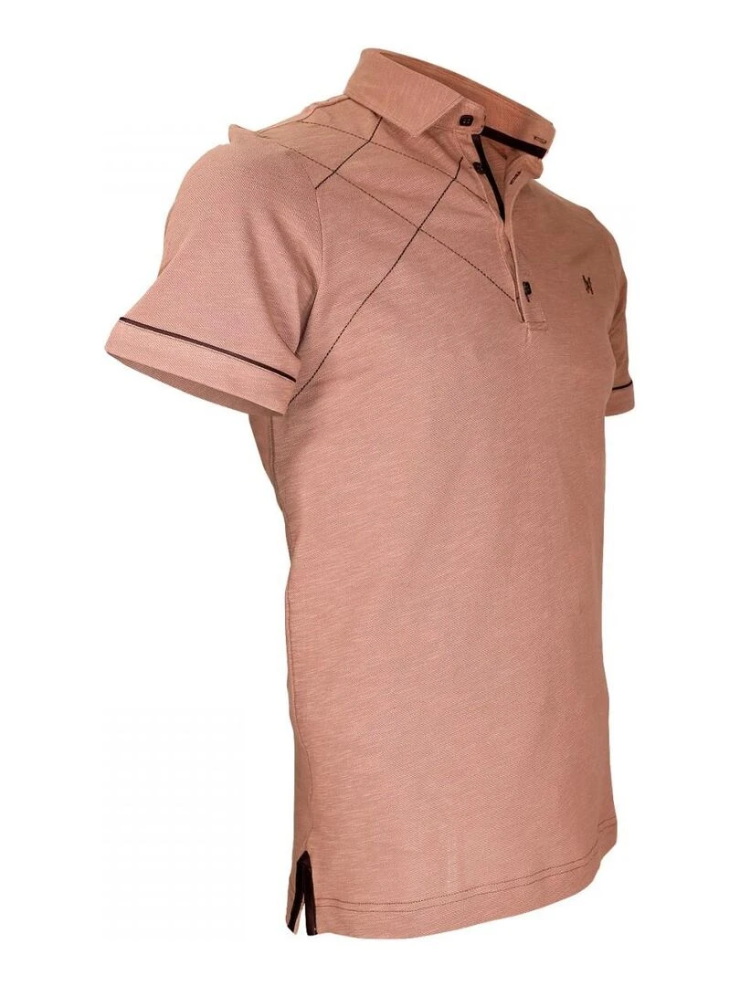 Chemise brodée PLYMOUTH   Marron