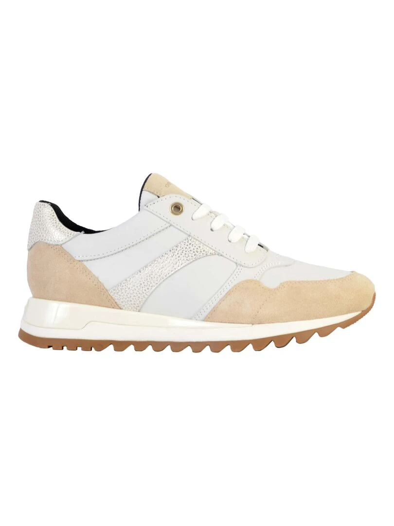 Basket Cuir Geox Tabelya Blanc