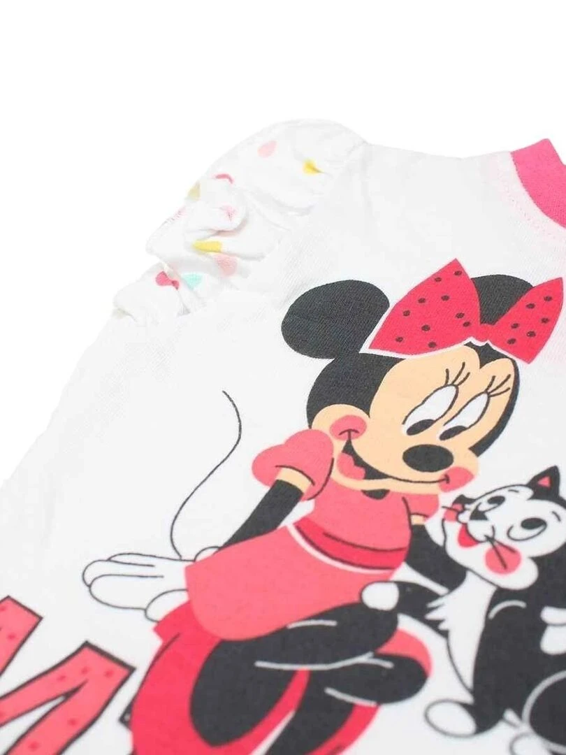 Disney   Ensemble ​​T shirt legging bébé fille Imprimé Minnie   Blanc