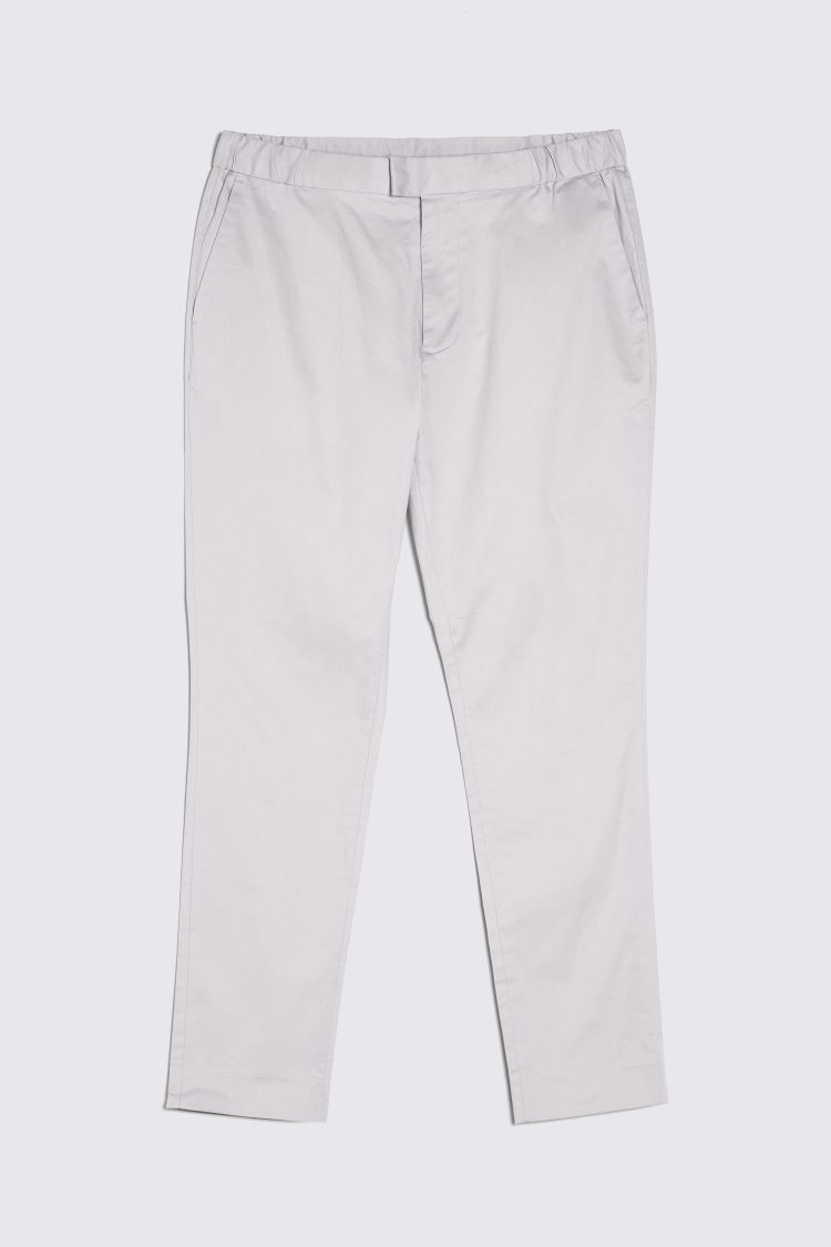 Slim Fit Light Grey Seersucker Trousers   Buy Online at Moss