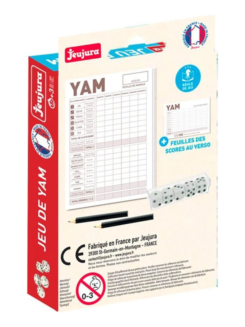 Jeu De Yam 'jeujura' Avec Bloc De Feuilles Et Crayons   N/A