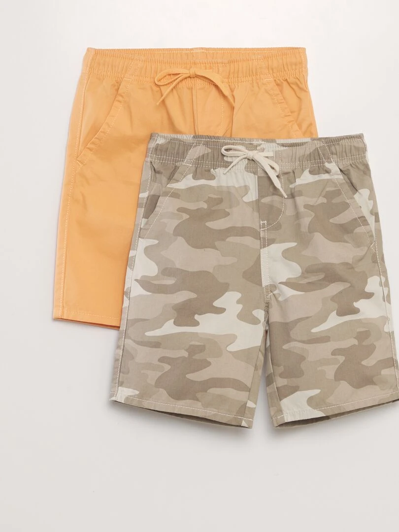 Lot de 2 bermudas Beige