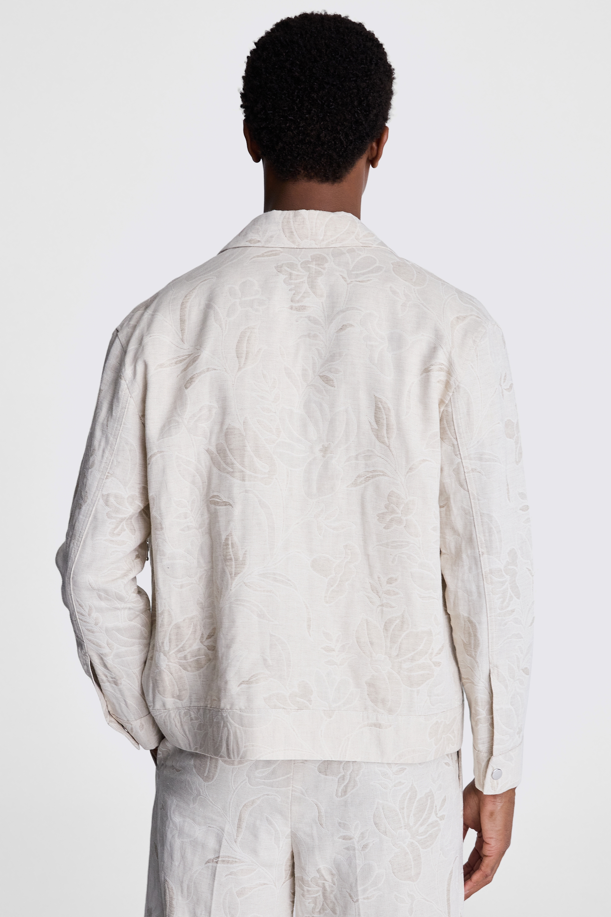Oatmeal Floral Zip Bomber   Buy Online at Moss