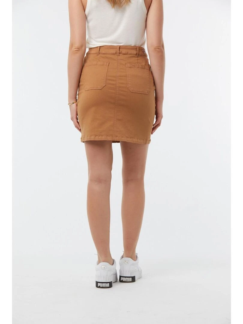 Lee Cooper   Jupe coton  NICOLE   Marron caramel
