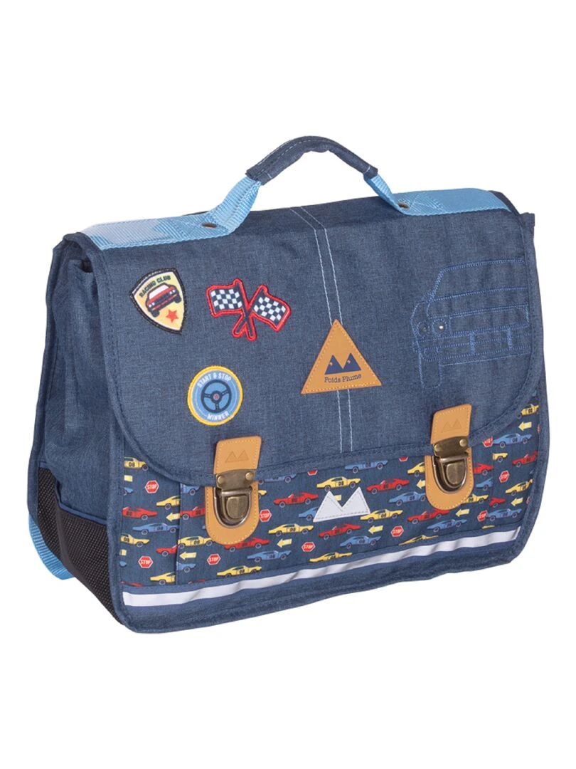 CARTABLE 38 CM POIDS PLUME VROUM Bleu marine