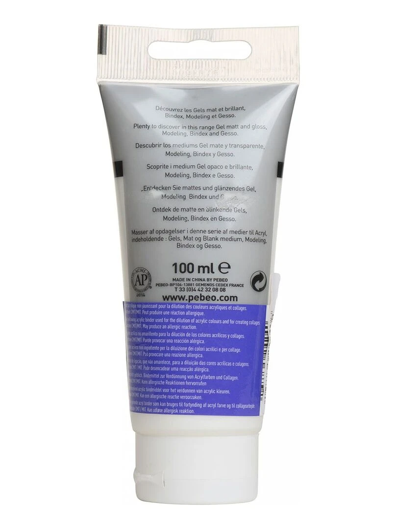 Liant acrylique Bindex brillant pour peinture   100 ml   N/A