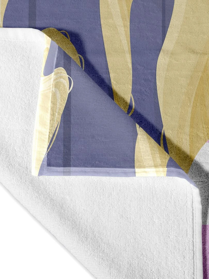 Serviette Long braid "Happyfriday" Blanc