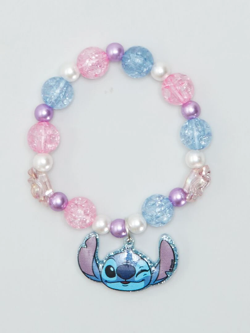 Lot de 3 bracelets 'Stitch' bleu
