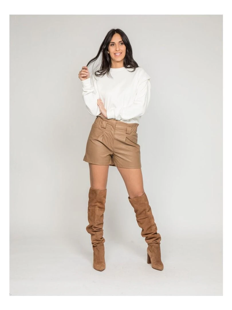 Short similicuir XOE   Marron