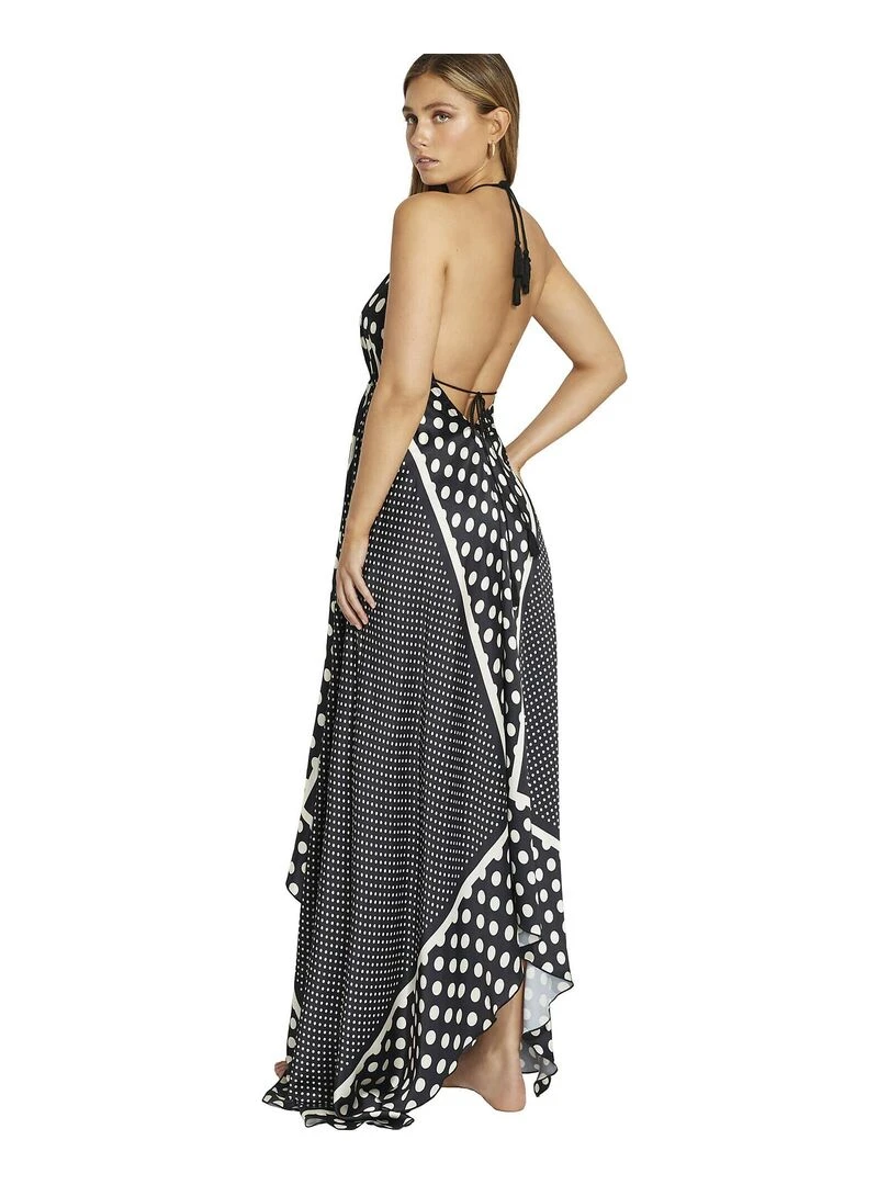 Robe longue estivale dos nu Negroni Noir