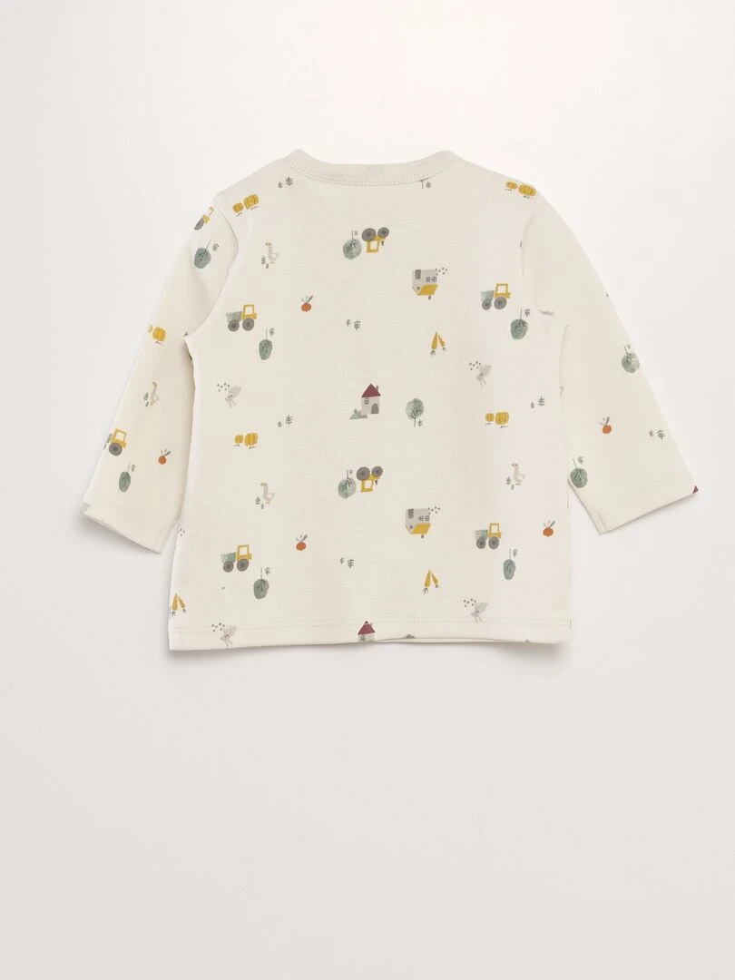 Ensemble body  gilet et legging   3 pièces   Beige