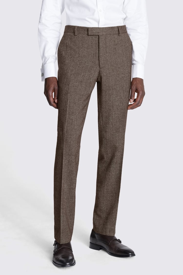 Slim Fit Brown Tweed Jacket   Buy Online at Moss