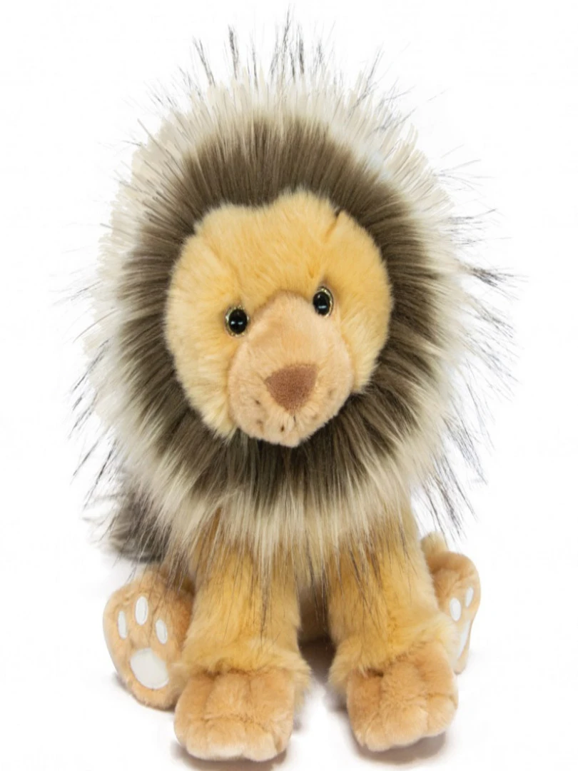 Coffret Peluche Kenya Le Lion Terre Sauvage (25 Cm)   Marron