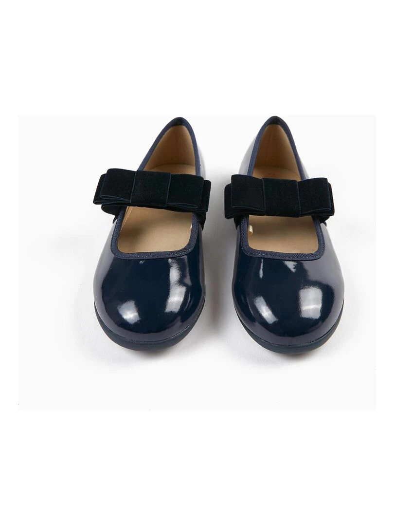 Ballerines en Verni avec Noeud en Velours Fille ROYALS OFF DUTY Bleu foncé