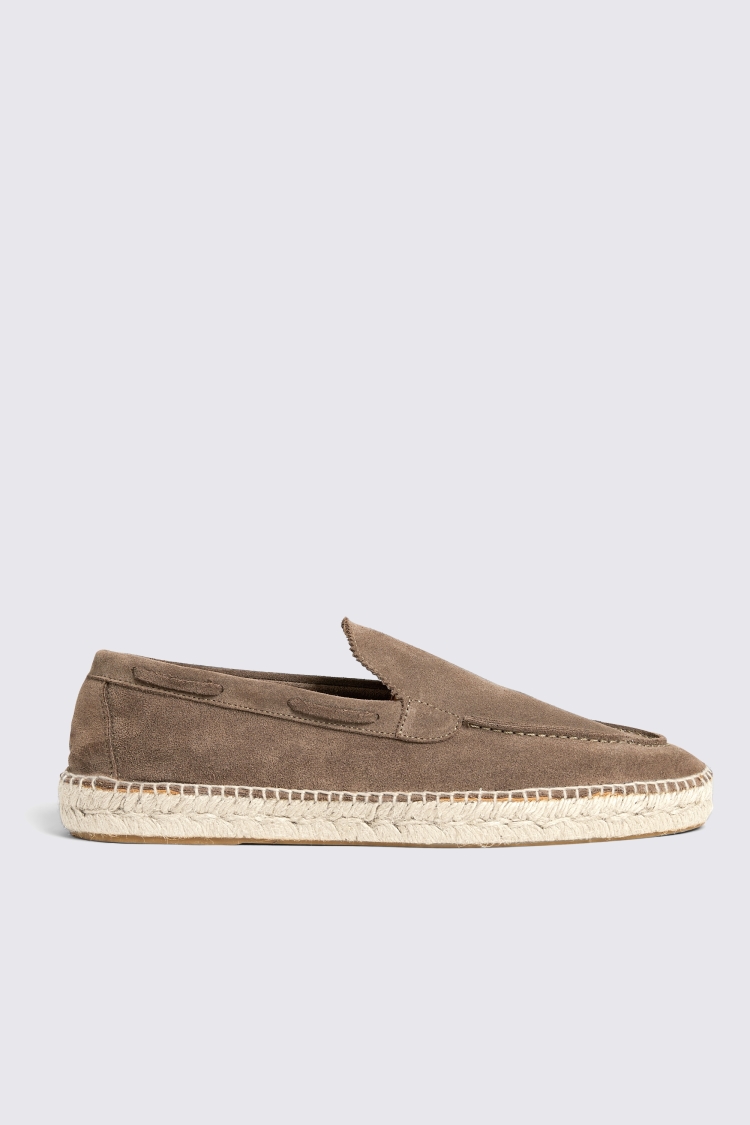 Taupe Suede Espadrille