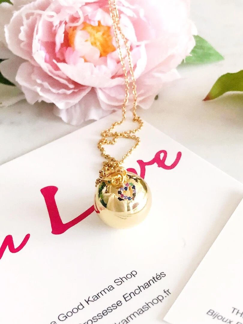 Bola de Grossesse Or 18K PETIT COEUR   Doré/or