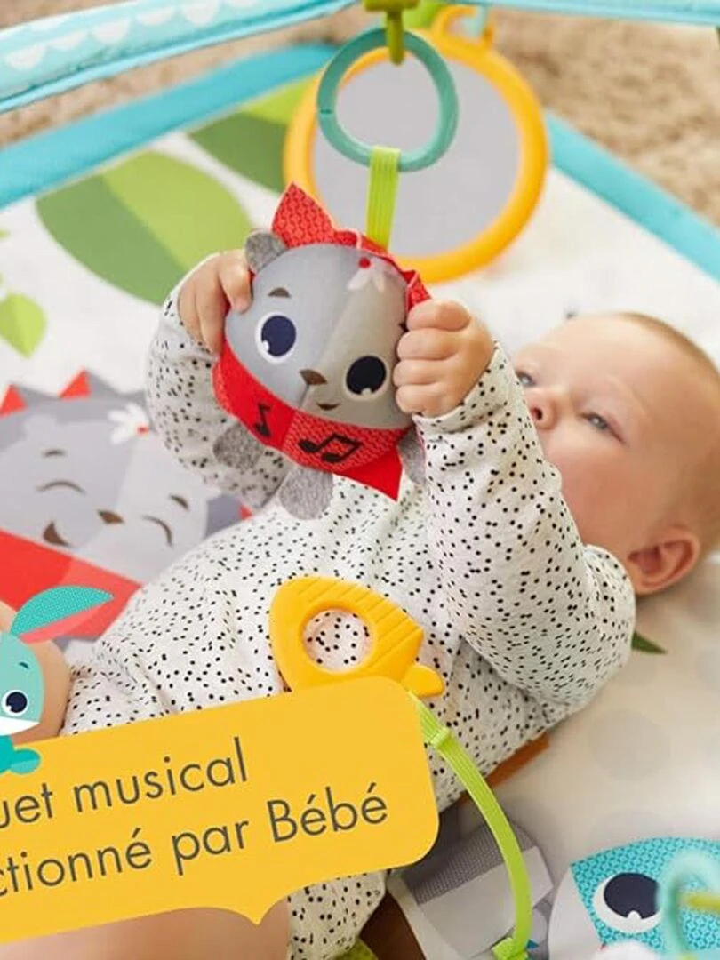 Tiny Love Sunny Day Tapis d'Eveil Bébé Musical Arches ajustables Dès la naissance Bleu