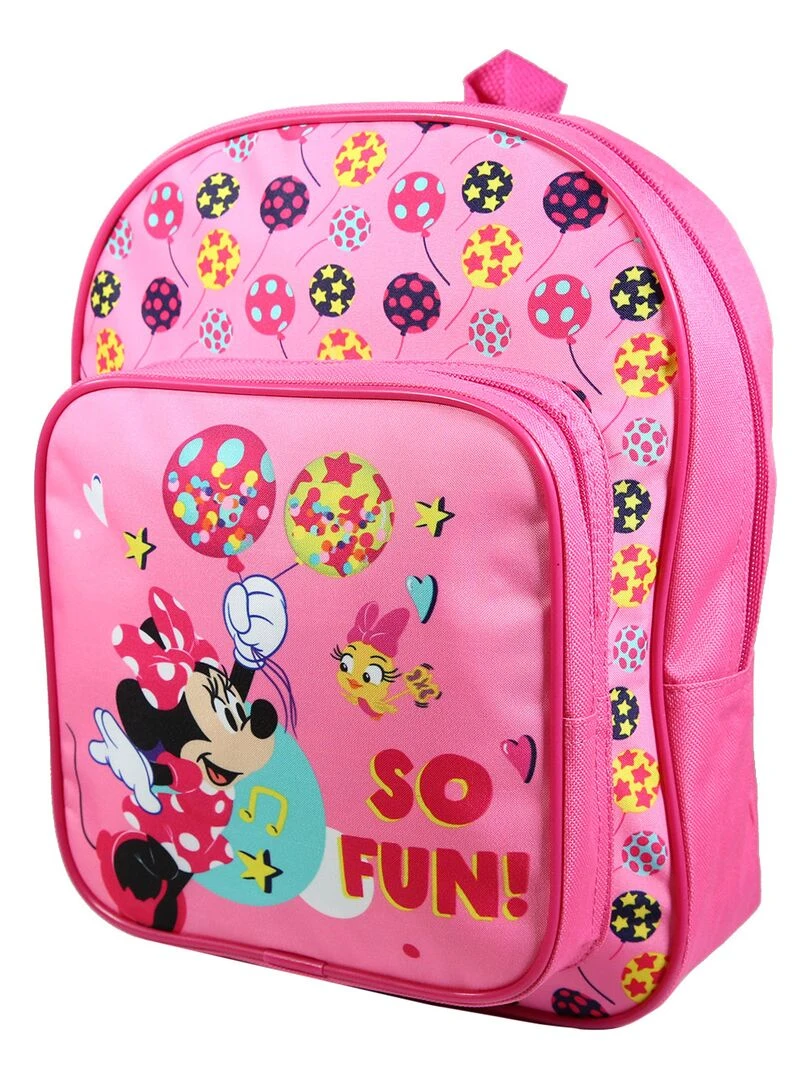 BAGTROTTER Sac à dos 31 cm avec poche maternelle Disney Minnie Rose Fun Rose