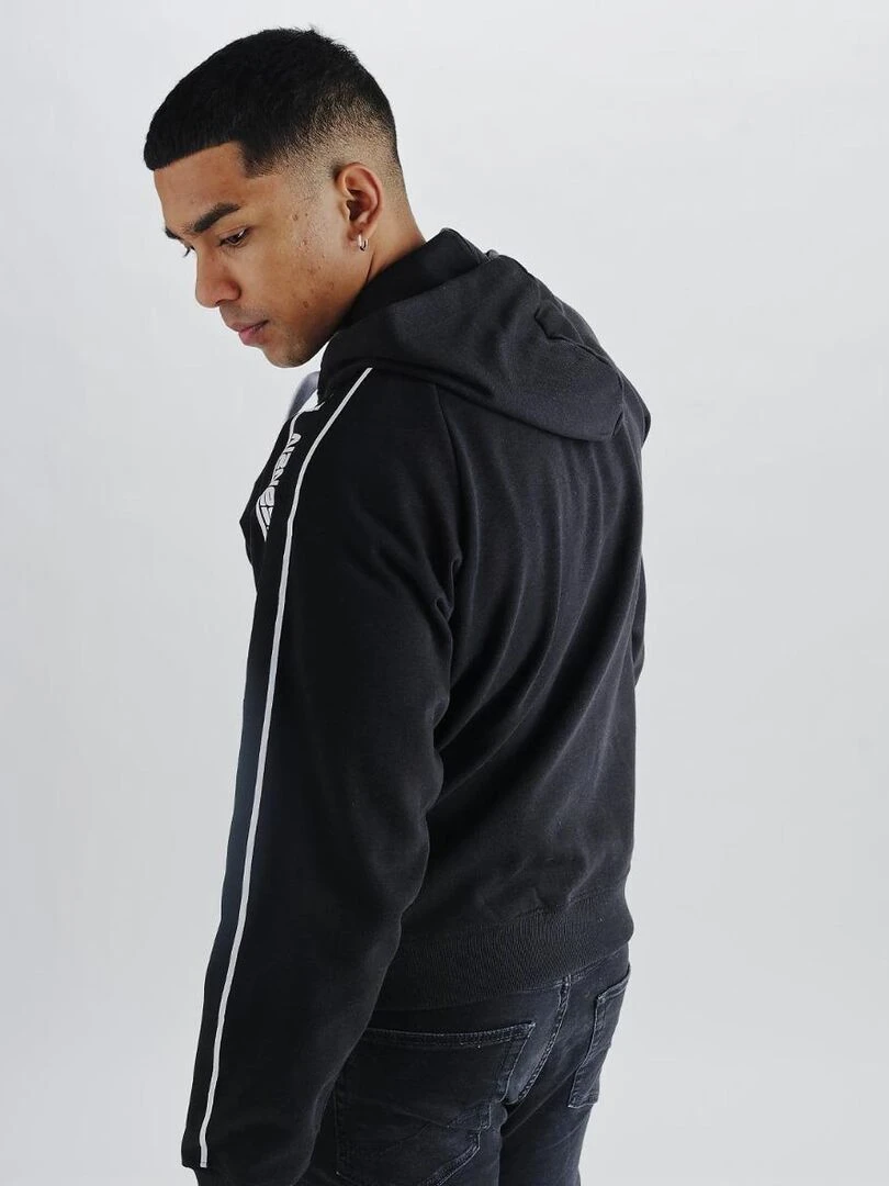 HOODIE ZIPPE NERVE Airness   Noir