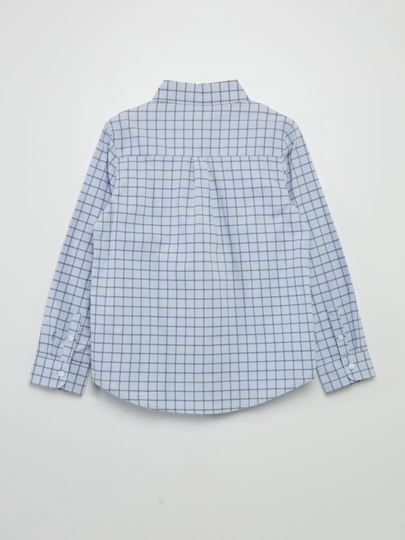 Chemise en popeline imprimée   Bleu ciel