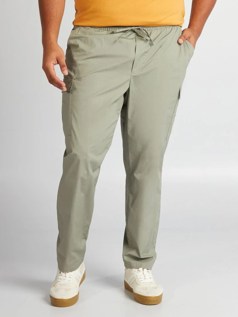 Pantalon avec poches sur les côtés Vert