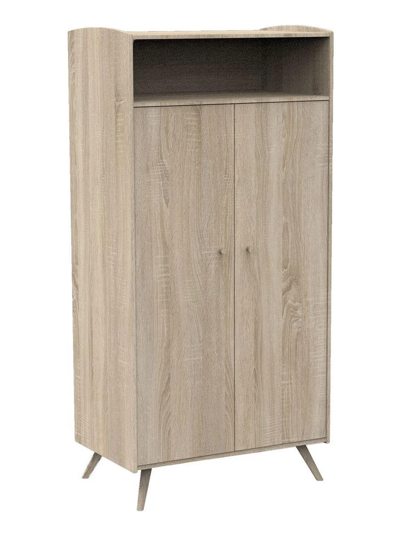 Armoire 2 portes et 1 niche SAUTHON Marron