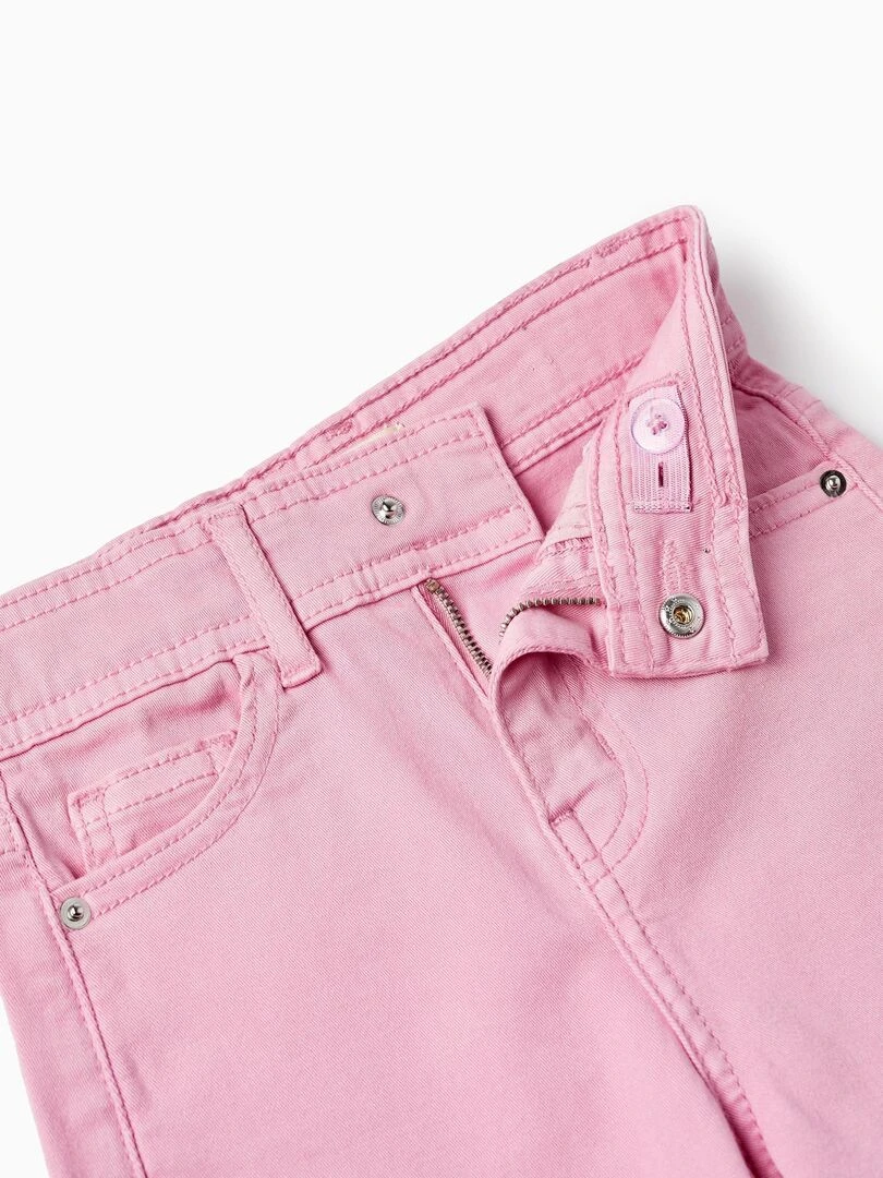 Pantalon en coton pour fille 'Wide Leg'  THE WAVE TRIBE   Rose clair