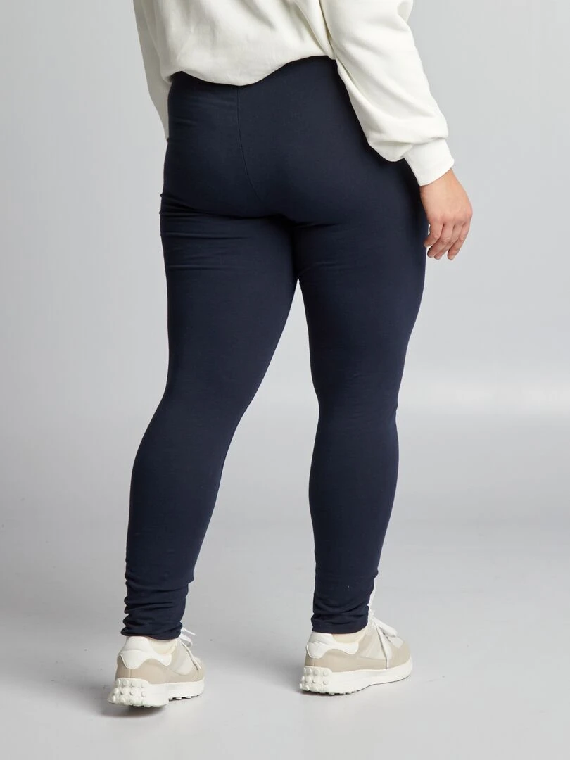 Legging long en coton   bleu marine