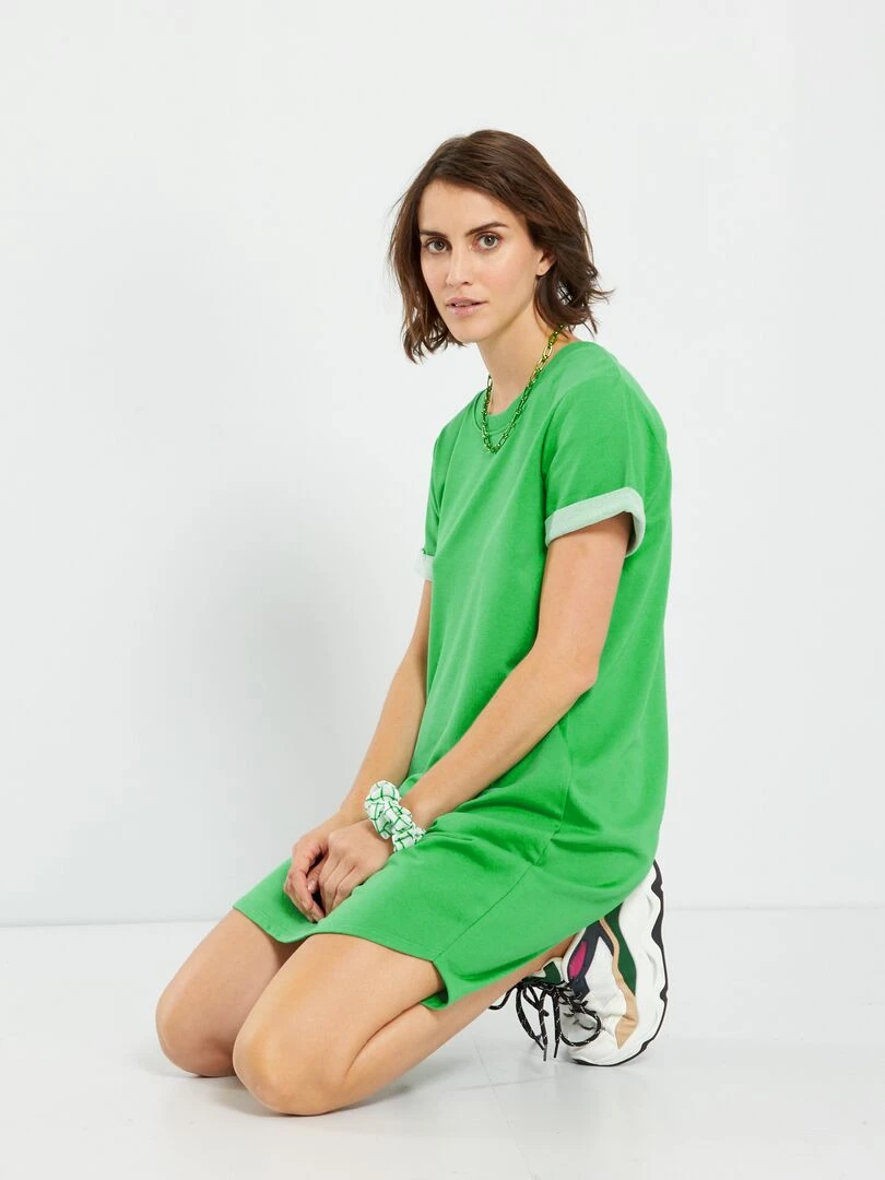 Robe sweat 'JDY' Vert