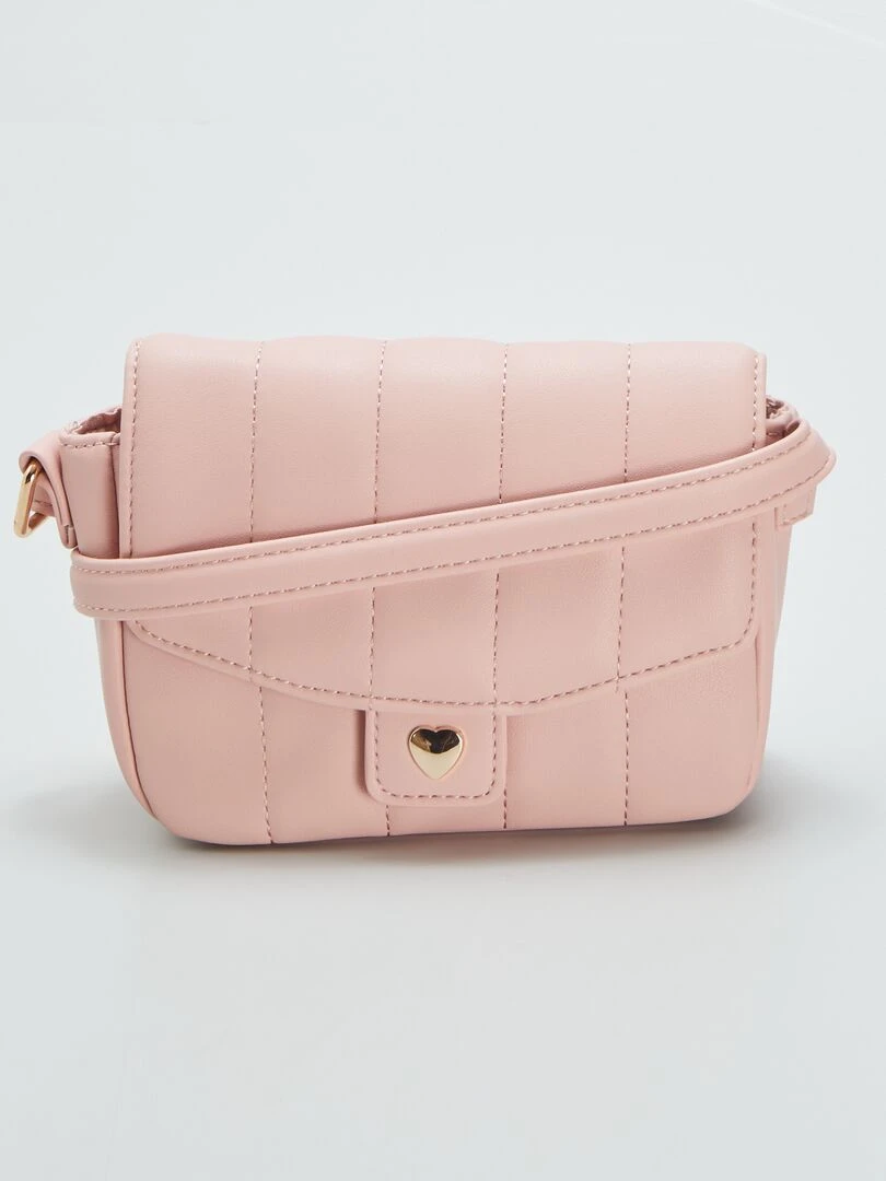 Petit sac bandoulière matelassé Rose