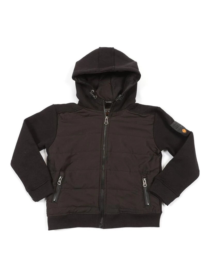 SWEAT ZIPPE CAPUCHE WILKY BOY Noir
