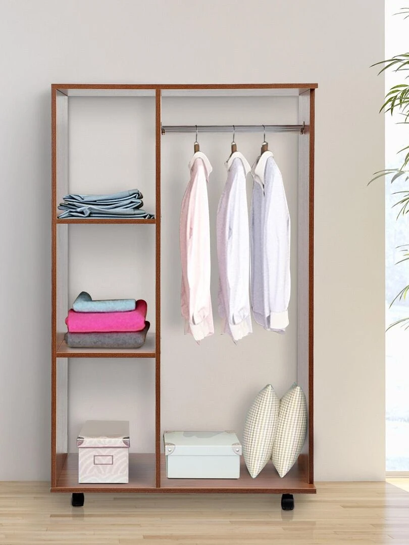 Armoire penderie à vêtement Marron