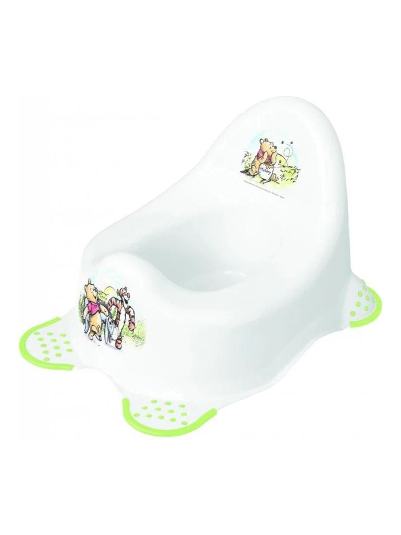 POT BÉBÉ À PIEDS ANTIDÉRAPANT DISNEY "WINNIE" Blanc Vert