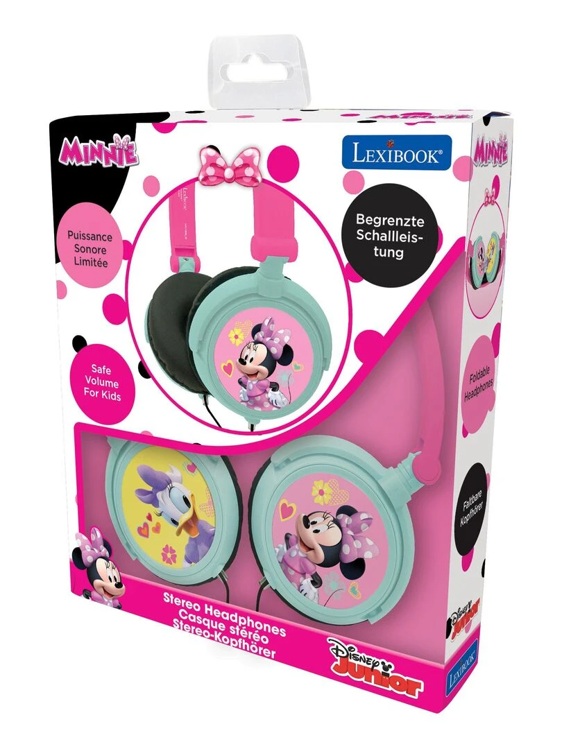 Casque Stéréo Filaire Pliable Pour Enfants Avec Limitation De Volume D'écoute Minnie   N/A