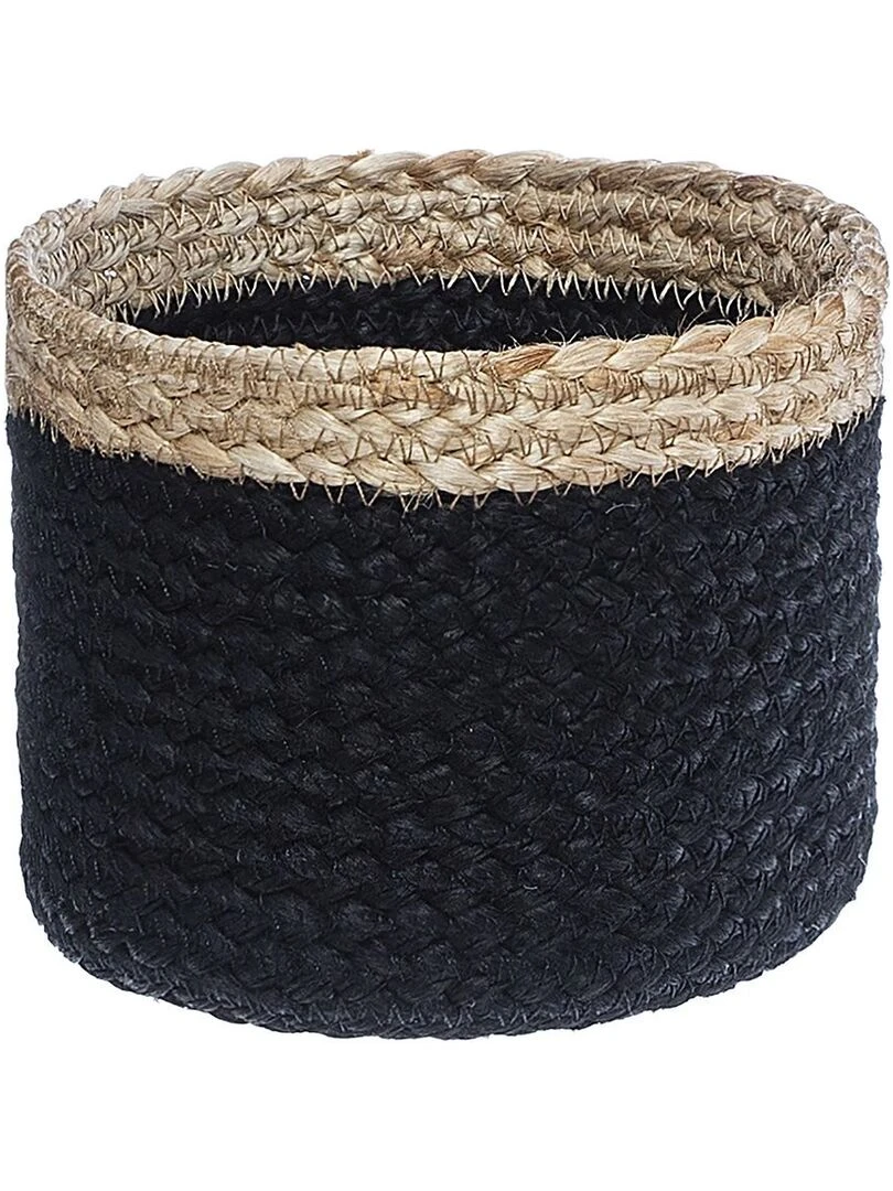 Lot de 3 paniers jute noir   Beige