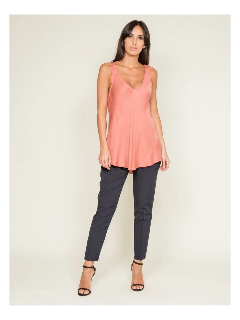 Top fluide FRESH   Rouge brique