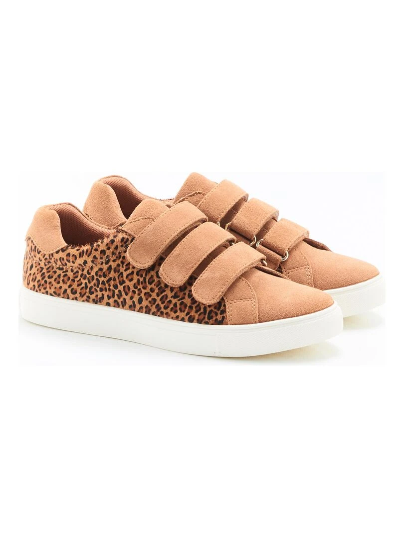 Baskets à scratchs Amortyl Damart Camel