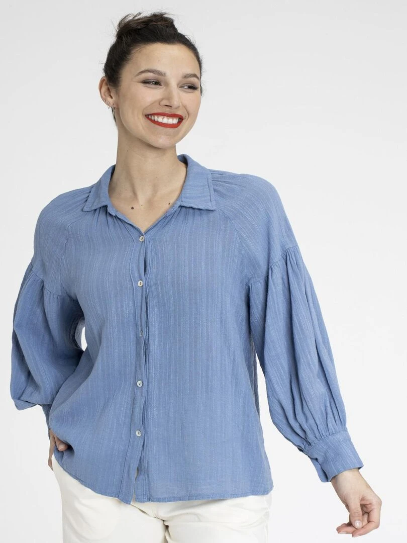 Chemisiers chemise COLINE Gérard Pasquier Bleu