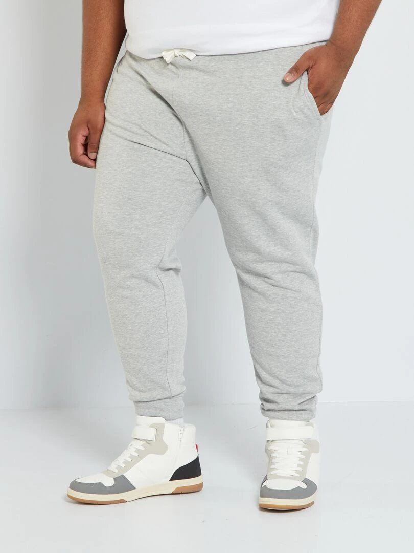 Pantalon de jogging en molleton Gris clair