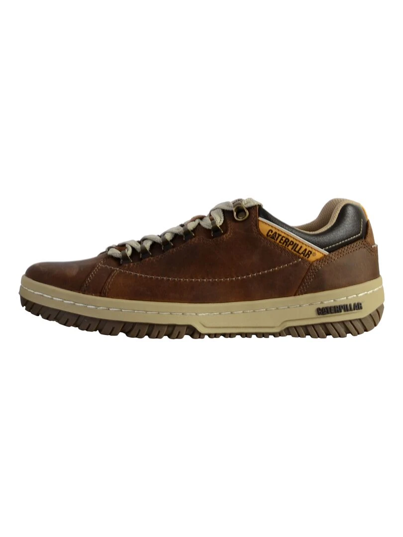 Basket Caterpillar Cuir Apa Oxford Beige