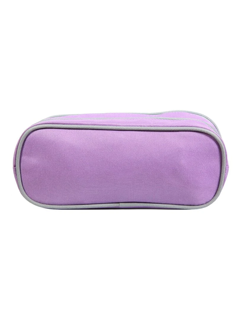 BAGTROTTER Trousse scolaire 2 compartiments Princesses Violet Fleurs   Violet